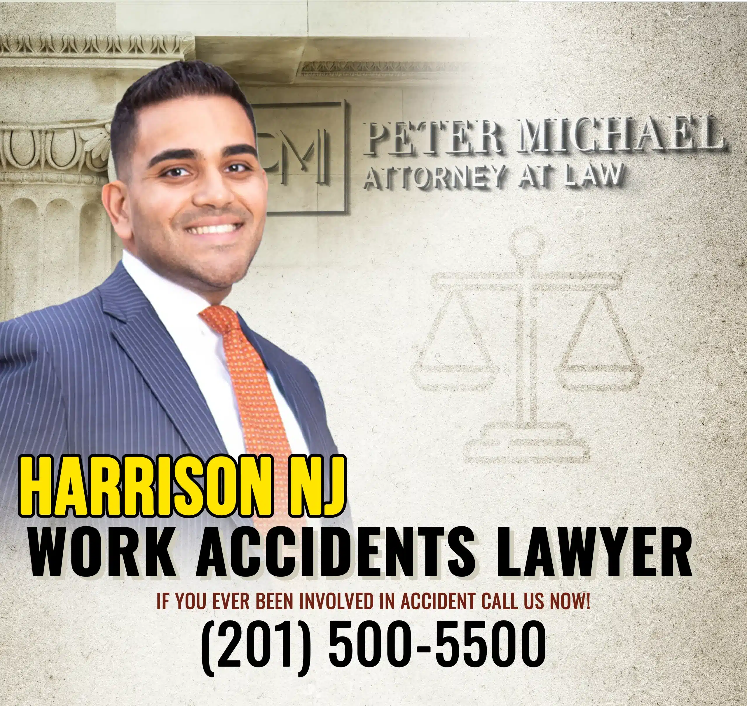 Harrison WORK ACCIDENTS LAWYER Peter Michael Law, LLC